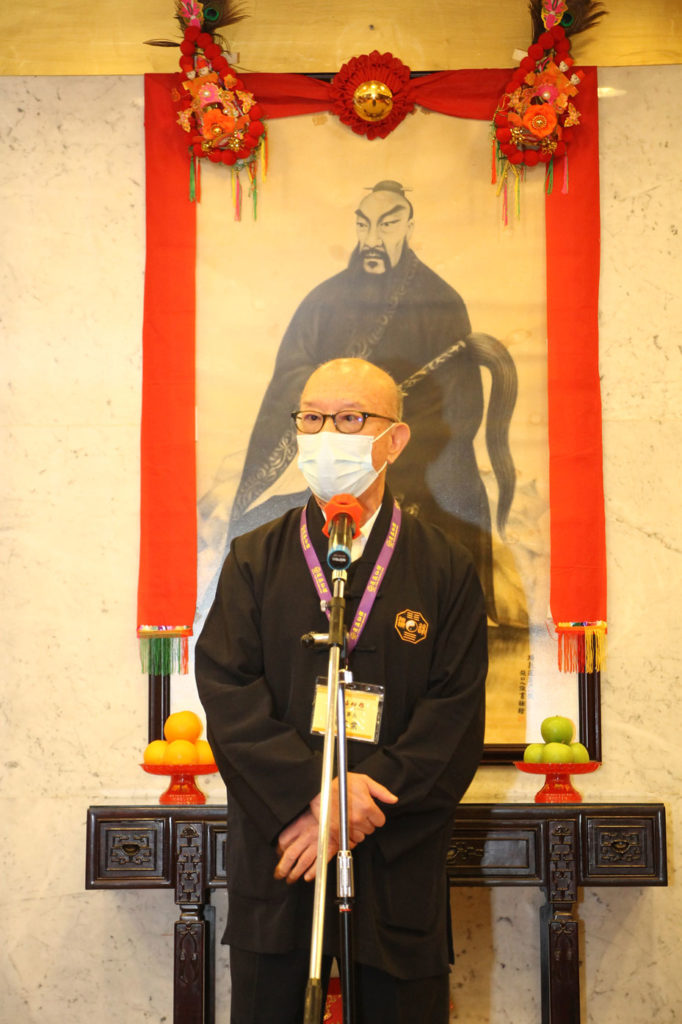 本馆副理事长叶满棠道长致辞。